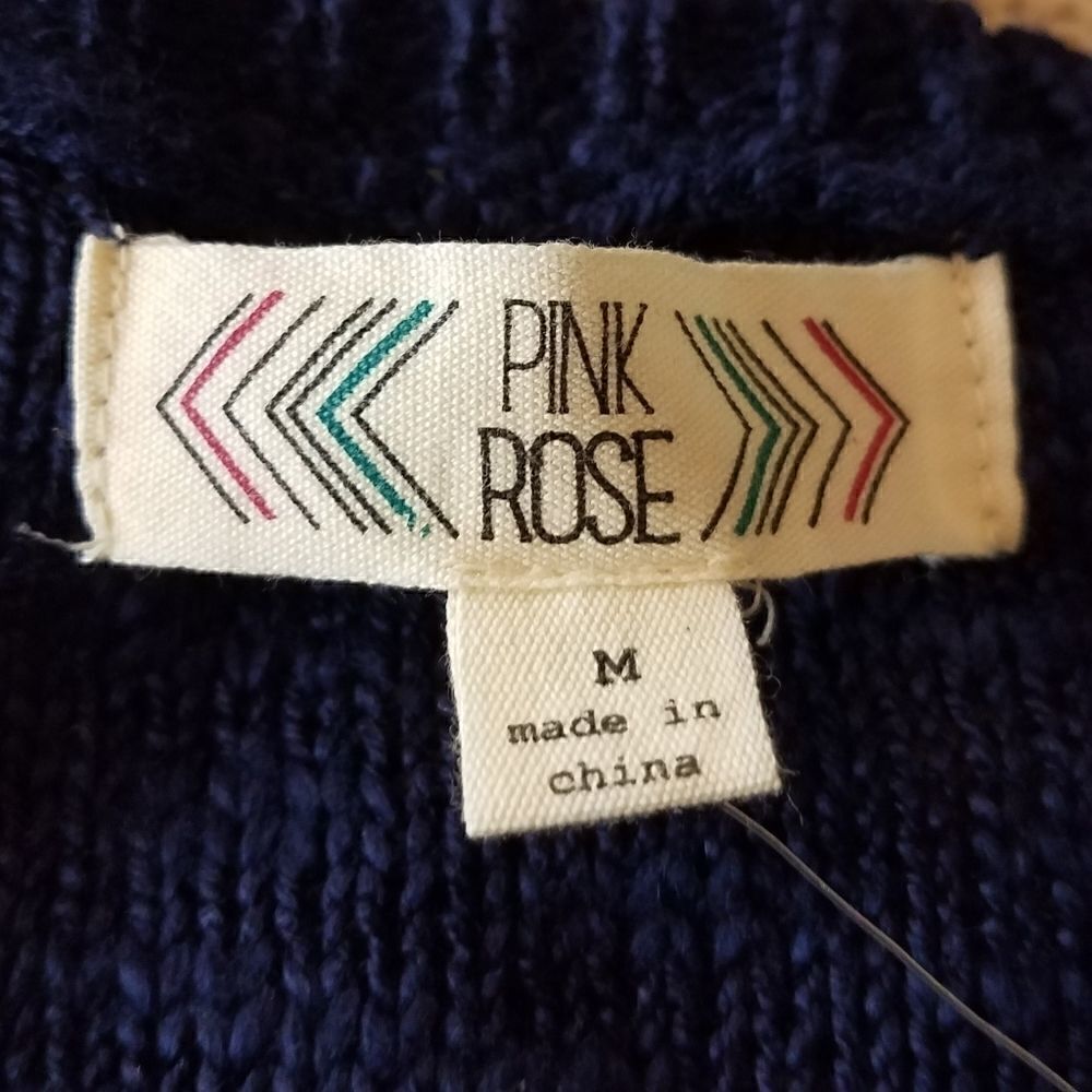 Pink Rose Striped Icon Sweater - Picture 8 of 8